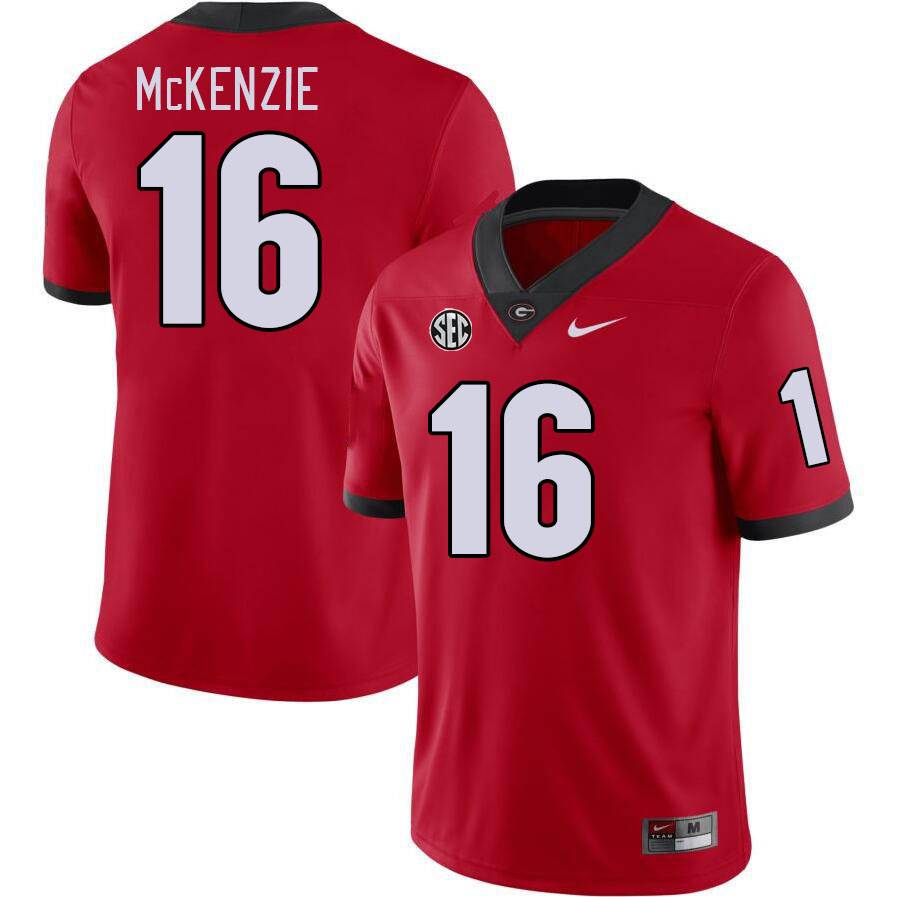 #16 Isaiah McKenzie Georgia Bulldogs Jerseys Football Stitched-Retro Red